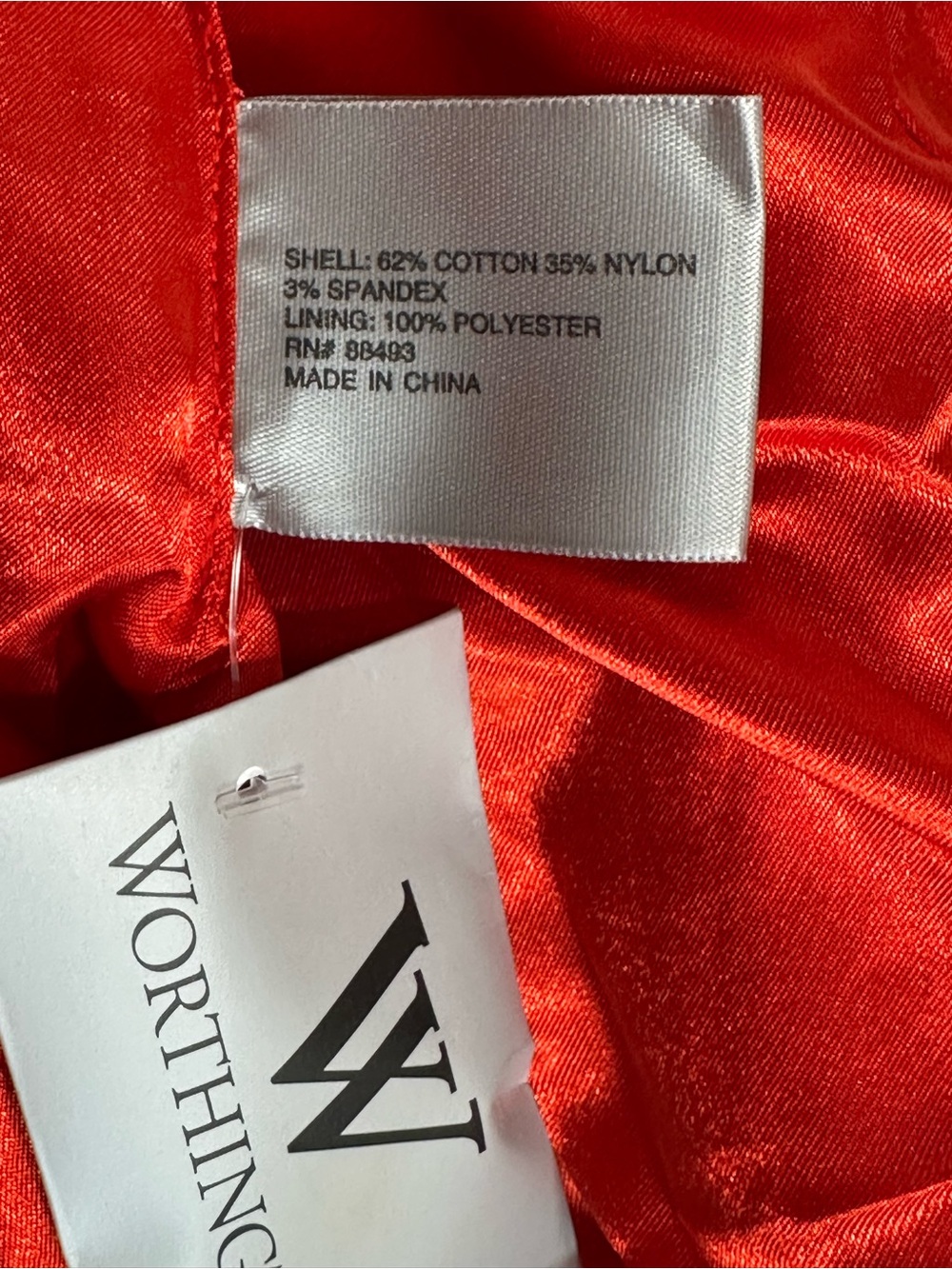 Worthington Red Trench with Cream Lining Burberry Look-a-like Vintage Look NWT - Picture 8 of 10